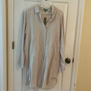 J Crew Linen Shirtdress